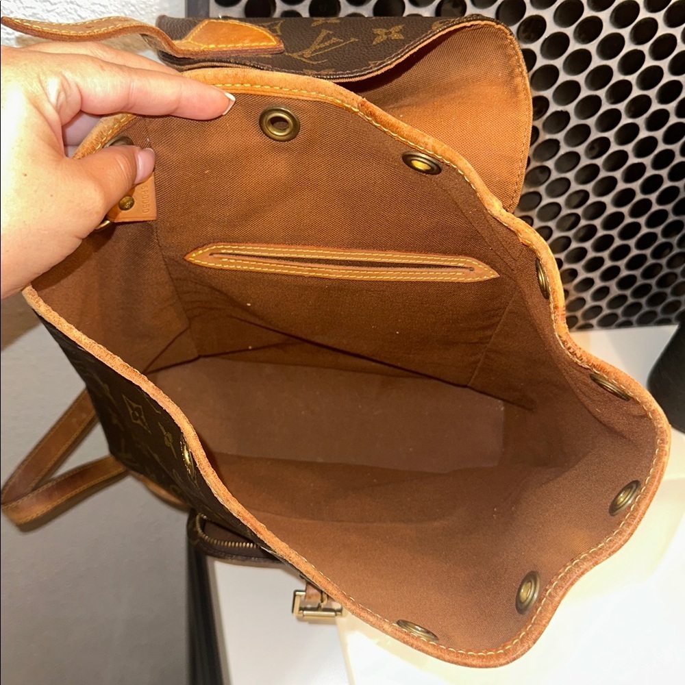Louis Vuitton backpack montsouris mm LV monogram bag vintage designer backpack - Picture 5 of 17